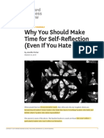 Why You Should Make Time For Self-Reflection (Even If You Hate Doing It)