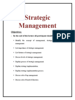 Strategic Management...