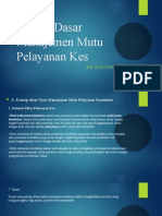 Materi Manajemen Mutu Pelayanan Kesehatan