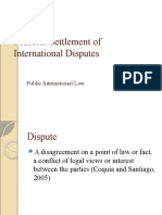 Peaceful Settlement of International Disputes Through Negotiation and Judicial Means