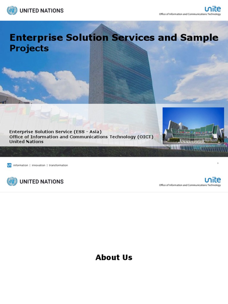 UN Enterprise Solution Services Overview | PDF | Computing ...