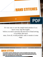 Basic Hand Stitches