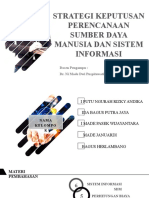 Strategi Keputusan Perencanaan Sumber Daya Manusia Dan Sistem Informasi