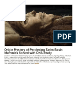 Origin Mystery of Perplexing Tarim Basin Mummies Solved With DNA Study