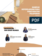 Dampak Keperilakuan Pada Persyaratan Pelaporan: Presents by