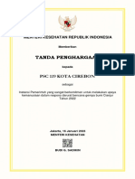 Tanda Penghargaan: PSC 119 Kota Cirebon