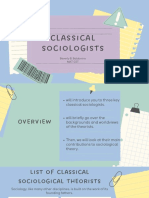 Classical Sociologists