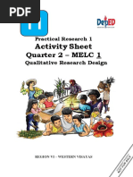 Activity Sheet: Quarter 2 - MELC 1