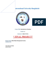 " Final Project": Course Title: Section Instructo
