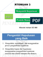 Pertemuan 3: Mengambil Keputusan