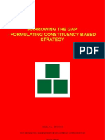 Narrowing The Gap - Formulating Constituency-Based Strategy