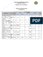 Science 7 Q3 Periodic Exam Blooms Taxo With Answer Key