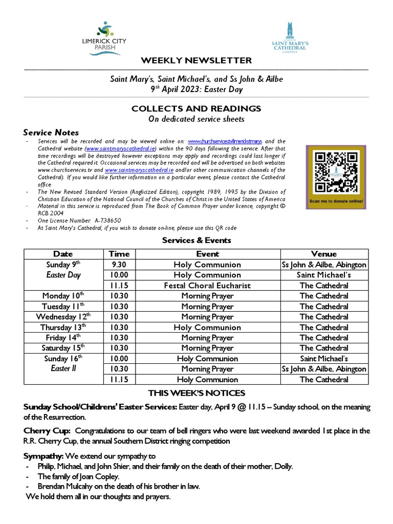 Weekly Newsletter 9.4.23 | PDF
