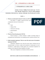 Ec8551 / Unit - 1 Fundamentals & Link Layer