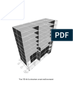 Vue 3D de la structure après renforcement