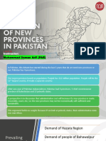 Issue of New Provinces