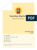 Vending Machine Business Plan Example
