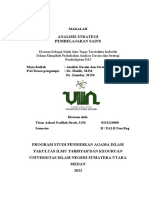 Analisis Strategi Pembelajaran Sains: Makalah