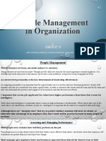 People Management in Organization: Group: 9