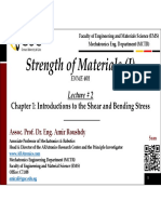 Strength of Materials (I) : Chapter 1: Introductions To The Shear and Bending Stress