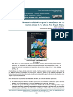 Matemáticas para la vida: Itinerarios didácticos para la enseñanza de las matemáticas en primaria