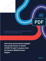BRIEF 9 - How Have Governments Engaged The Private Sector To Deliver COVID19 Tools Lessons From The EMR V2 AP