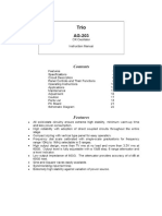 Trio AG-203 Oscillator instruction manual