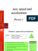 Distance Speed and Acceleration