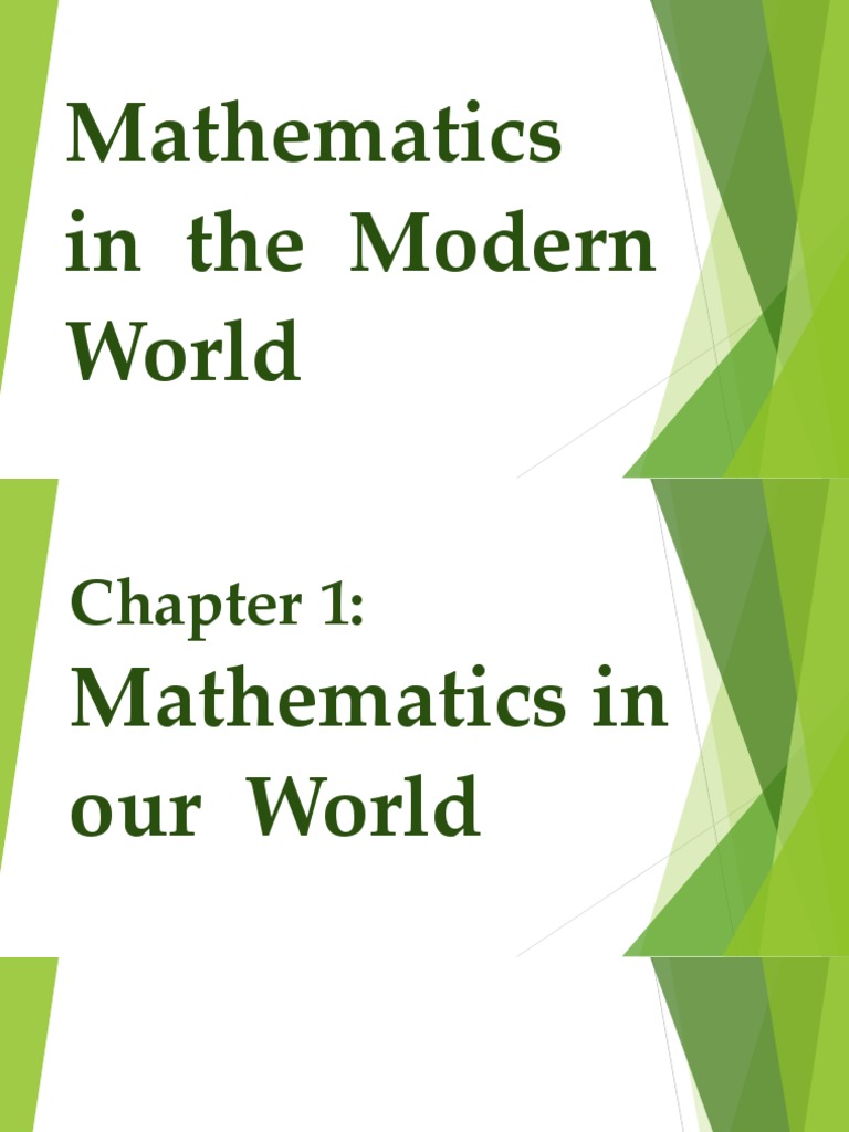 Mathematics In Our World