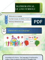 Chapter 2.1 Mathematics As Language