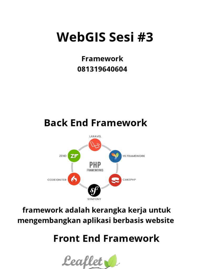 Framework WebGIS Sesi 3 | PDF