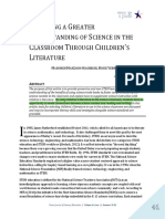 F G U S C T C ' L: Ostering A Reater Nderstanding of Cience in The Lassroom Hrough Hildren S Iterature