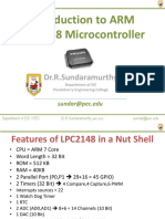 Introduction To ARM LPC2148 Microcontroller: Dr.R.Sundaramurthy