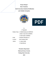 Project Design 1 Basic Chemistry Colloid Generation, Emulsion Stabilization and Colloidal Adsorption