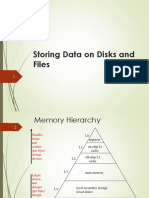 Storing Data On Disks and Files