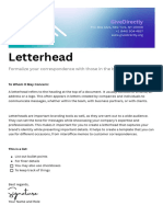 Letterhead Doc in Bright Blue Bright Purple Classic Professional Style