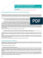 Conditions Générales D'Intervention D'Un CPF Projet de Transition Professionnelle (CPF PTP)