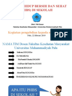 Perilaku Hidup Bersih Dan Sehat (PHBS) Di Sekolah: Kegiatan Pengabdian Kepada Masyarakat