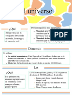 El universo, desde los modelos geocéntrico y heliocéntrico hasta las dimensiones, galaxias, estrellas y el sistema solar