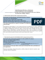 Guía de Actividades y Rúbrica de Evaluación - Unidad 2 - Tarea 4 - Componente Práctico - Salidas de Campo