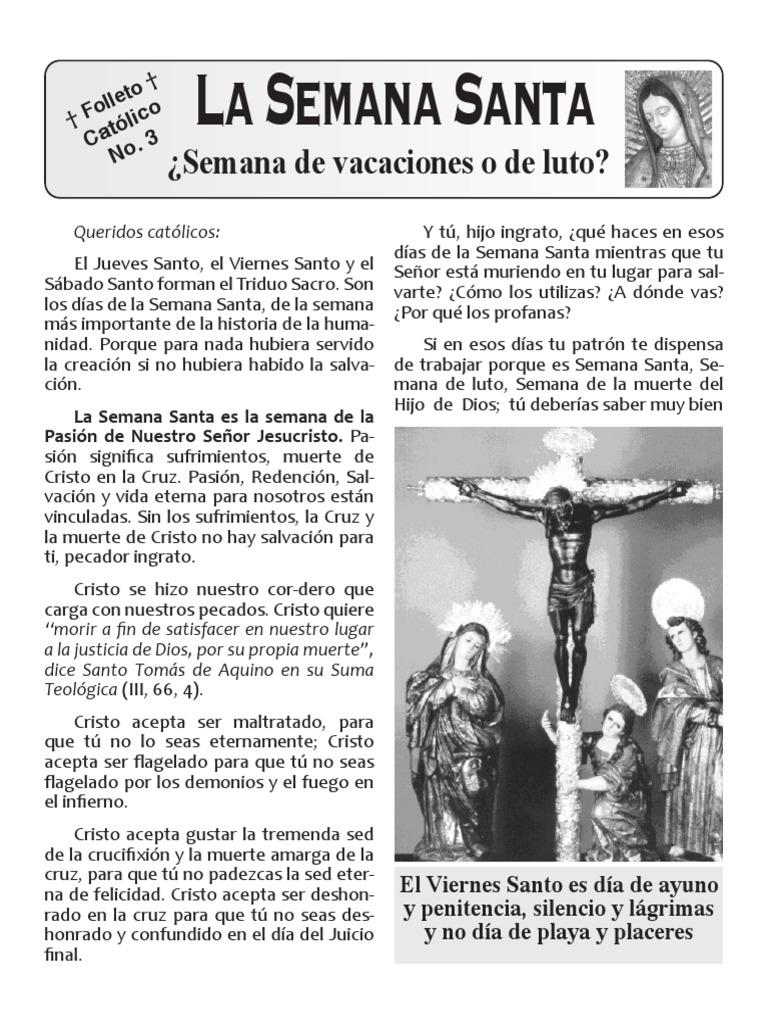 Reflexiones sobre la Semana Santa | PDF | Cristo (título) | Pecado