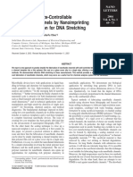 Fabrication of Size-Controllable Nanofluidic Channels by Nanoimprinting and Its Application For DNA Stretching