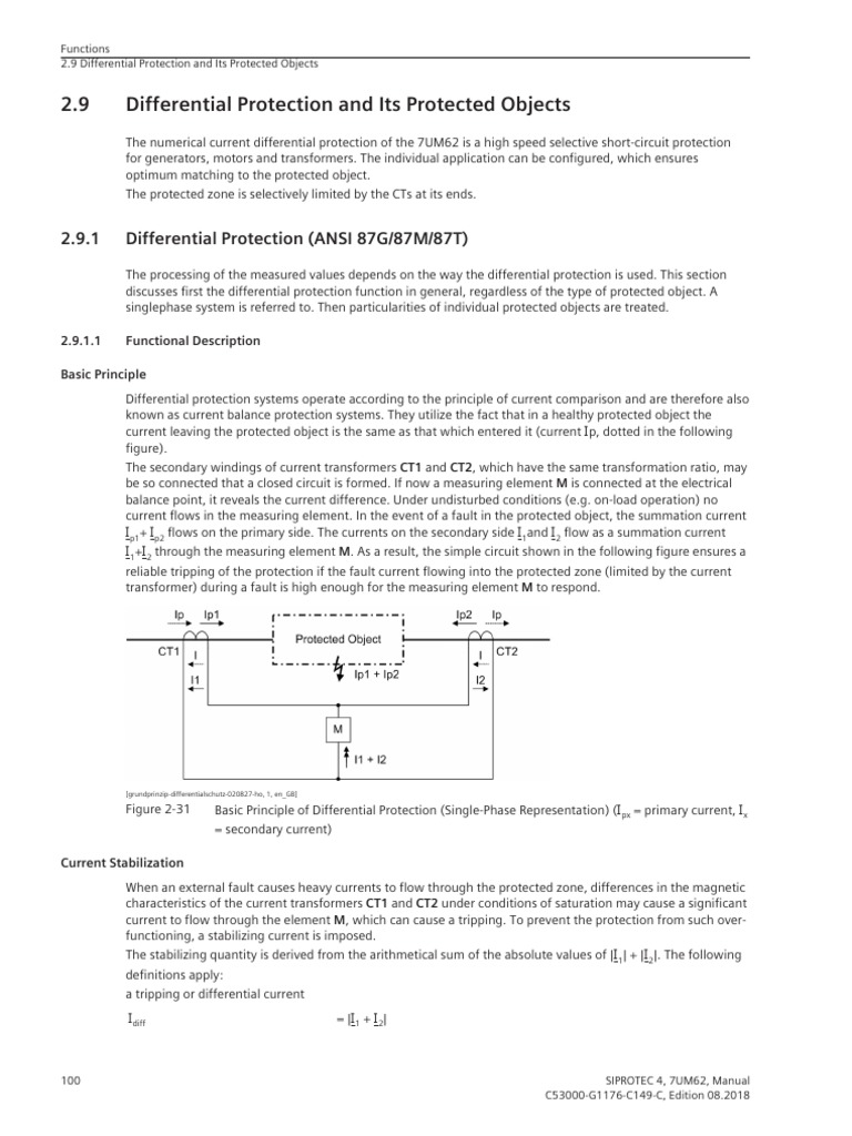 Differential Protection for Power Systems | PDF | Transformer | Applied ...