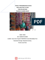 Proposal Pengembangan Usaha TKM Lanjutan Ta 2023 Toko Kelontong "Warung Sumber Arum"