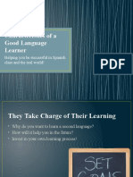 Characteristics of A Good Language Learner