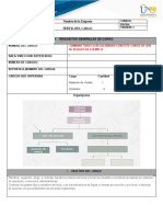 Plantilla Perfil de Cargo para Estudiantes. 2023