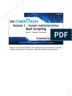 CyberAces Module3-Bash 2 Variables