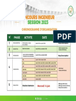 Concours Ingenieur: SESSION 2023