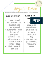 Estratégia 1 - Detox: Café Da Manhã Lanche Da Manhã