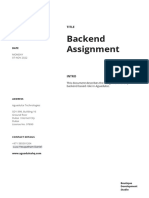 Backend Assignment: Title